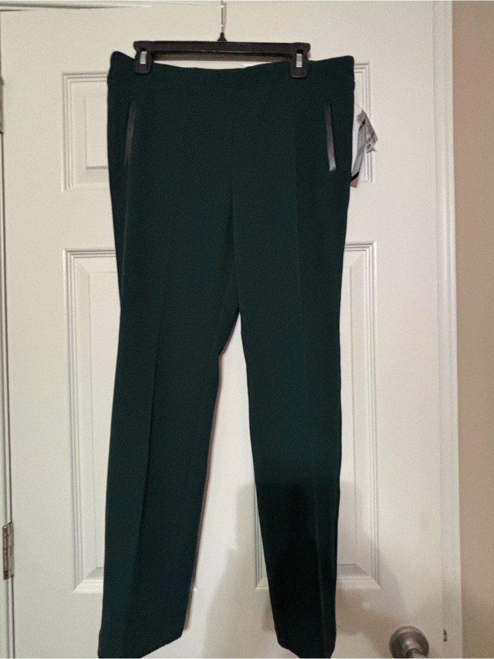 Soho Apparel Dark Green Straight Leg Pants